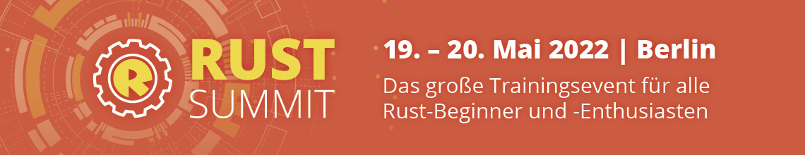 Rust Summit auf entwickler.de | 5. – 6. Dezember 2022
