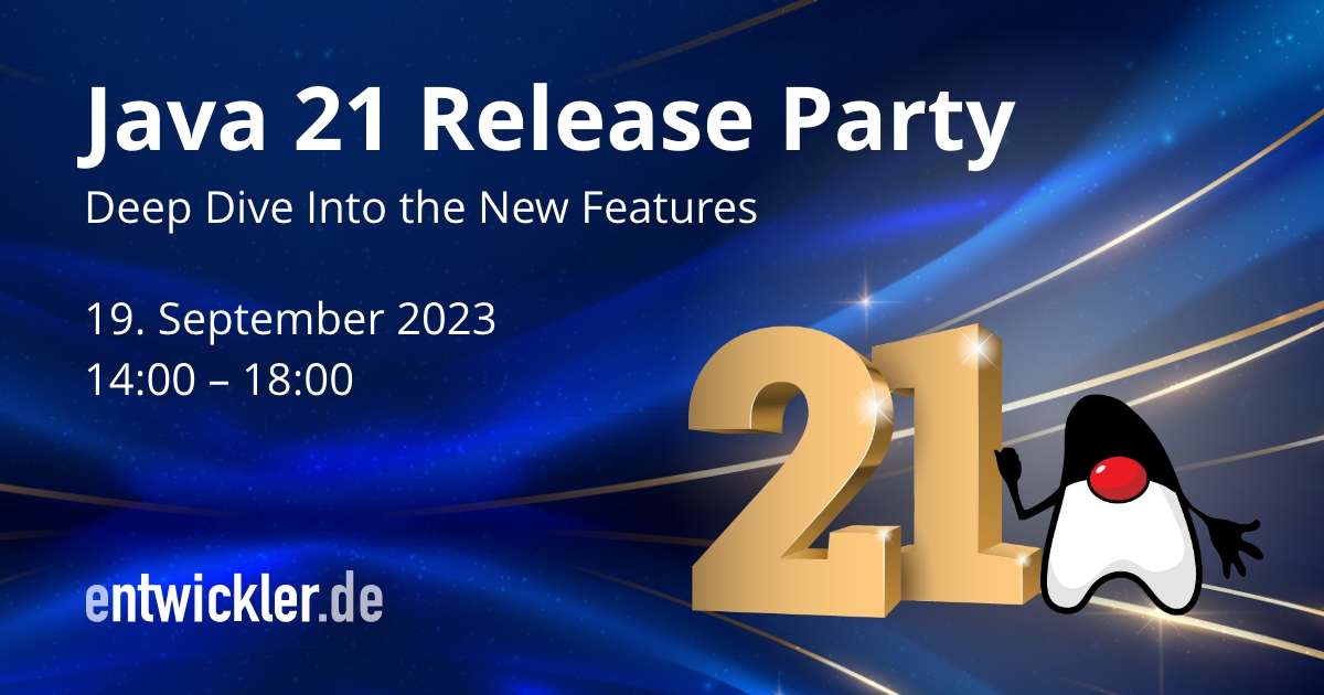 Java 21 Release Party | Live am 19.09.2023