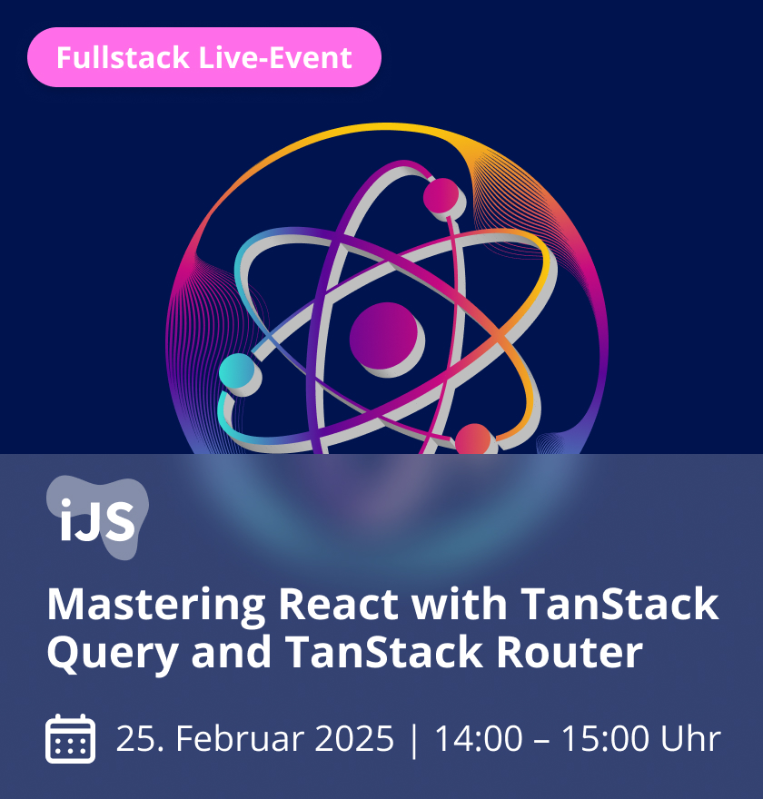 Mastering React with TanStack Query und TanStack Router Card