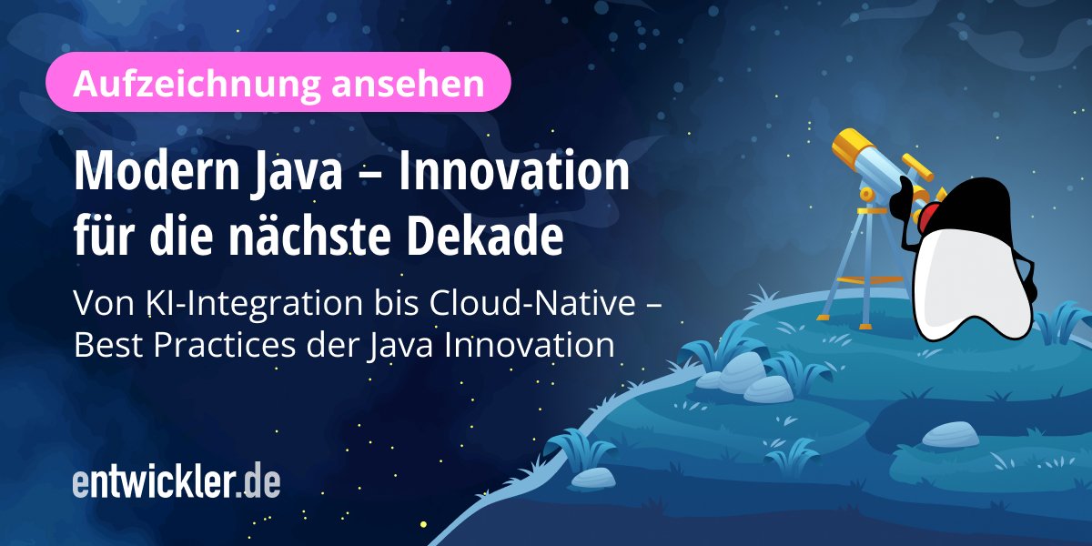Modern Java - Innovation für die nächste Dekade | Verfügbar bis 08 ...