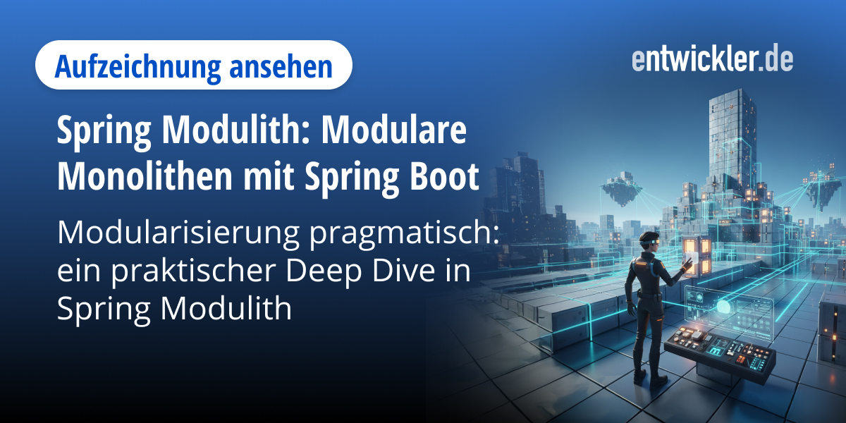 Modulith Spring Boot Modulare Monolithen mit Spring Boot | Verfügbar bis 24. Mai 2026