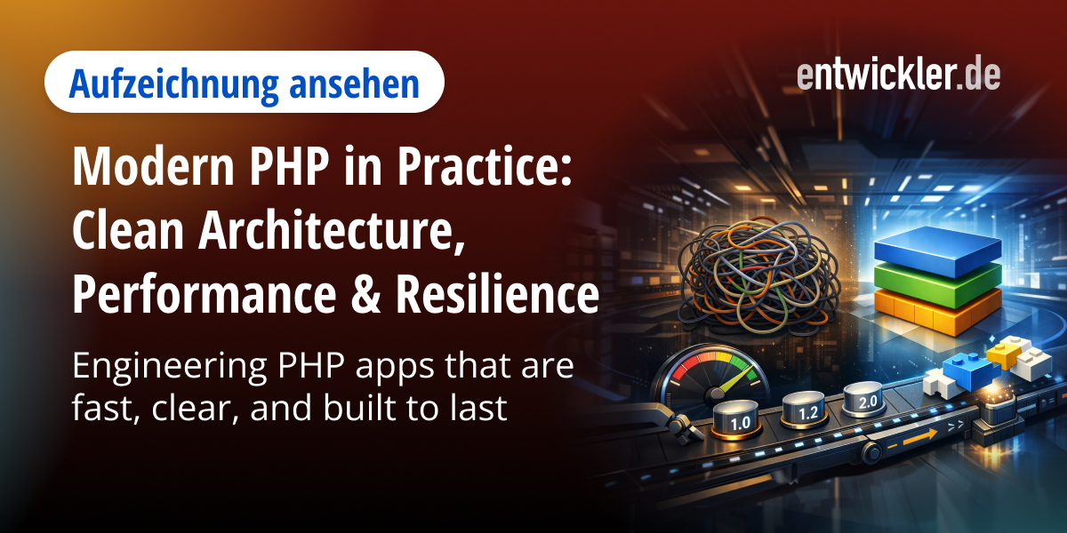 Modern PHP in Practice | Verfügbar bis 07. Juli 2026